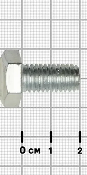Болт DIN 933 нержавеющая сталь А2 10x20 мм 8 шт