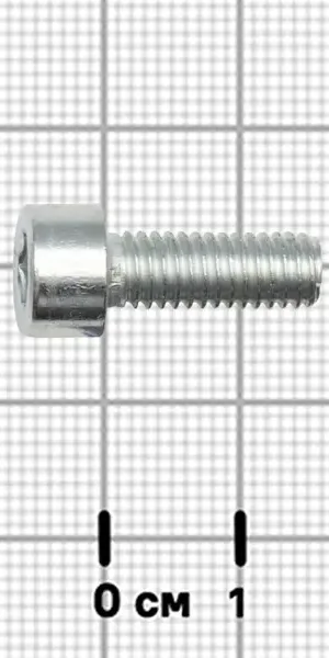 Винт DIN 912 6x16 мм оцинкованный 24 шт.