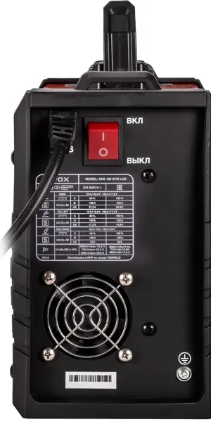 Сварочный аппарат инверторный Fox MIG 180 SYN LCD, 180 А, до 0.6 мм