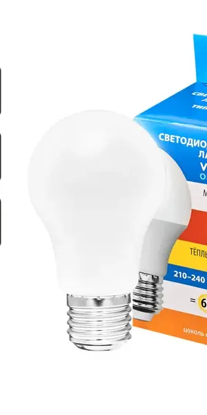 Лампа светодиодная Volpe E27 220-240 В 7 Вт груша матовая 600 лм теплый белый свет
