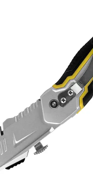 Нож строительный Vertextools 0044-18-29 металлический корпус трапециевидное лезвие 218 мм