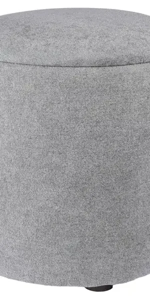 Пуф букле Альфа-2 серый 35x41.5 см