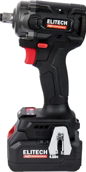 Гайковерт аккумуляторный ударный бесщеточный Elitech HD CW2004SL, 20 В Li-Ion 2x4 Ач 450 Нм