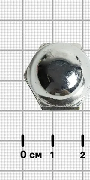 Гайка колпачковая М14 DIN 1587 сталь оцинкованная на вес