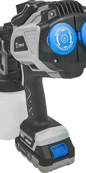 Краскопульт аккумуляторный Deko DKSG20K3, 20 В Li-ion 1x2 Ач, 590 мл/мин