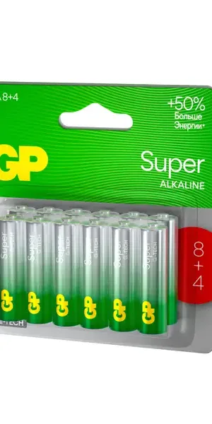 Батарейка GP алкалиновая LR6 AA 12 шт.