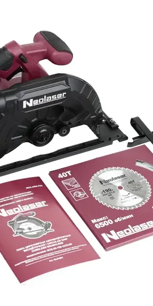Пила циркулярная аккумуляторная бесщеточная Neolaser NCS20-190, 20 В Li-ion без АКБ и ЗУ, 190 мм