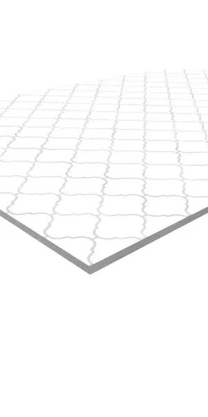 Стеновая панель Arabesque White 240x0.4x60 см АКП цвет белый