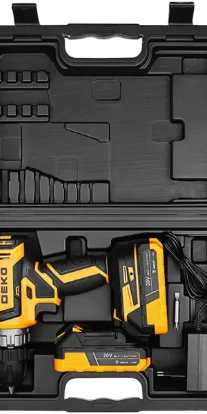 Дрель-шуруповерт аккумуляторная Deko ZKCD20V 084-1007, 20 В Li-ion 2x1.5 Ач