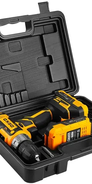 Дрель-шуруповерт аккумуляторная Deko ZKCD20V 084-1007, 20 В Li-ion 2x1.5 Ач