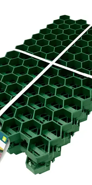 Газонная решетка Beginia пластик 70x40x3.2 см цвет зеленый 4 шт.
