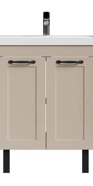 Тумба под раковину напольная Гала 81x60x47.6 см цвет бежевый