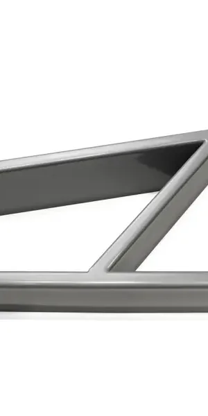 Ножка мебельная прямоугольная Palladium 50x720x50 мм железо цвет серый