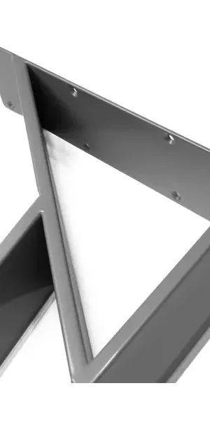 Ножка мебельная прямоугольная Palladium 50x720x50 мм железо цвет серый