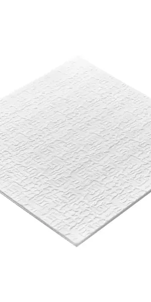 Потолочная плитка экструдированная полистирол белая Decoflair 0804L 50x50 см 2 м²