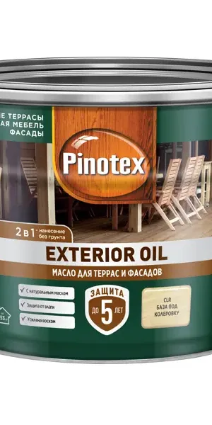 Защитное масло Pinotex Exterior Oil (CLR) цвет прозрачный 9 л