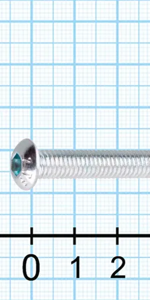 Винт DIN 7380 8x40 мм оцинкованный 4 шт.