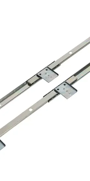 Мебельные направляющие для клавиатуры 350 мм сталь цвет серебро