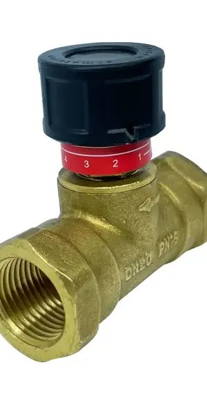 Балансировочный клапан для радиатора прямой Heizen 3/4" латунь