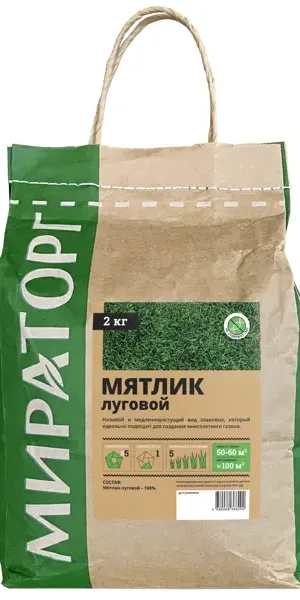Семена газона Мираторг Мятлик луговой 2 кг