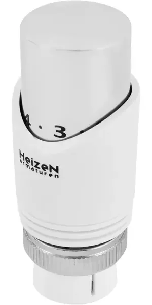 Термостатическая головка жидкостная Heizen TC-9 универсальное подключение белая