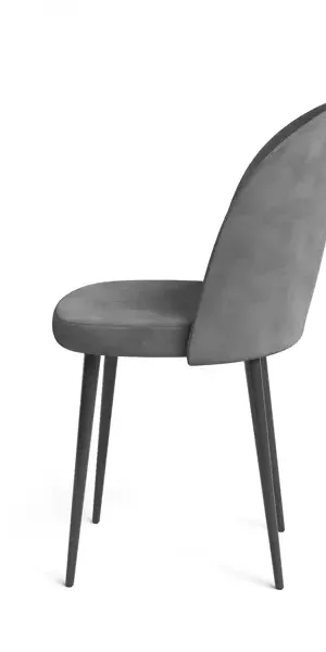 Стул Chic 49x77x50 см ножки металл/черный сиденье велюр цвет серый