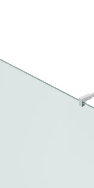 Душевая перегородка Mebelvann 100x200 см хромированный профиль прозрачное стекло