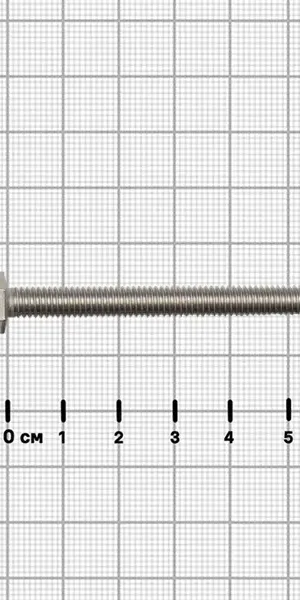Болт DIN 933 нержавеющая сталь А2 6x60 мм 10 шт.