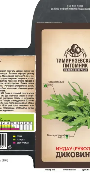 Семена пряных трав Тимирязевский питомник салат индау Диковина