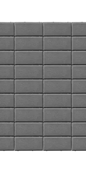 Плитка тротуарная BRAER прямоугольник 200x100 мм цвет серый толщина 40 мм