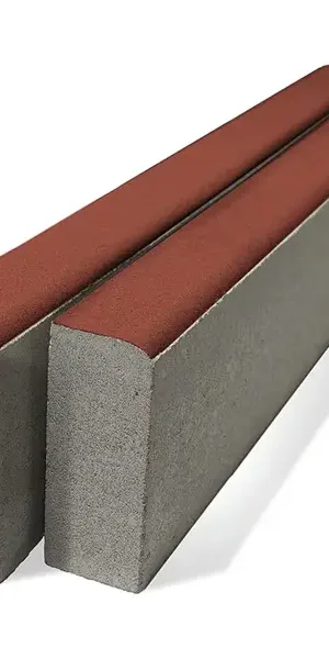 Бордюр тротуарный BRAER 1000x80x200 мм цвет красный
