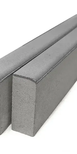 Бордюр тротуарный BRAER 1000x80x200 мм цвет серый