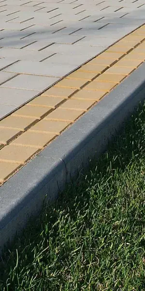 Бордюр тротуарный BRAER 1000x80x200 мм цвет серый