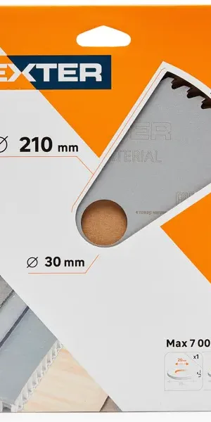 Диск пильный универсальный Dexter FD-E052103054T 54Т 210x30x1.5 мм, кольца: 20 и 25.4