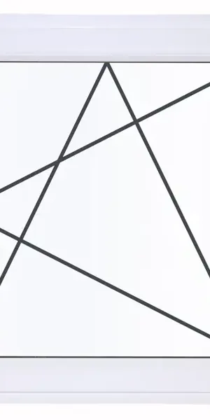 Окно пластиковое ПВХ VEKA одностворчатое 870x900 мм (ВxШ) правое поворотно-откидное однокамерный стеклопакет белый/белый