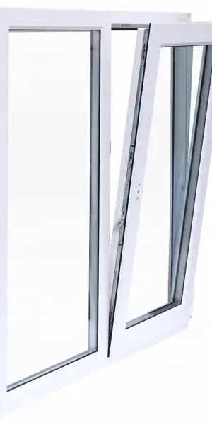 Окно пластиковое ПВХ VEKA двустворчатое 1200x1200 мм (ВxШ) двуxкамерный стеклопакет белый/белый