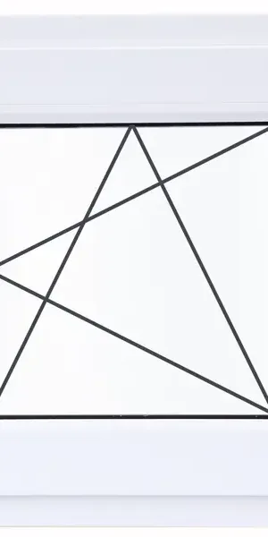 Окно пластиковое ПВХ VEKA одностворчатое 620x600 мм (ВxШ) правое поворотно-откидное однокамерный стеклопакет белый/белый