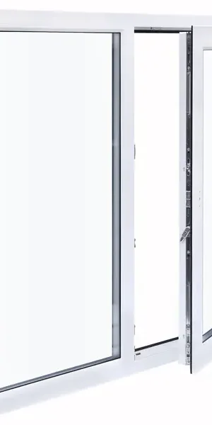 Окно пластиковое ПВХ VEKA двустворчатое 1270x1200 мм (ВxШ) однокамерный стеклопакет белый/белый
