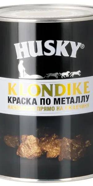 Краска по металлу Husky Klondike глянцевая цвет золото 0.9 л RAL 1036