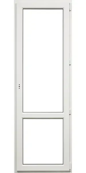 Балконная дверь пластиковая ПВХ VEKA 2130x700 мм (ВxШ) поворотная однокамерный стеклопакет белый/Темный дуб