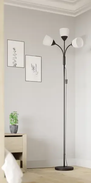 Торшер Inspire Dahlia, цвет черный