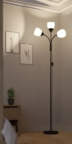 Торшер Inspire Dahlia, цвет черный