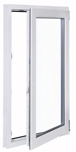 Окно пластиковое ПВХ VEKA одностворчатое 1100x700 мм (ВxШ) поворотное однокамерный стеклопакет белый/белый