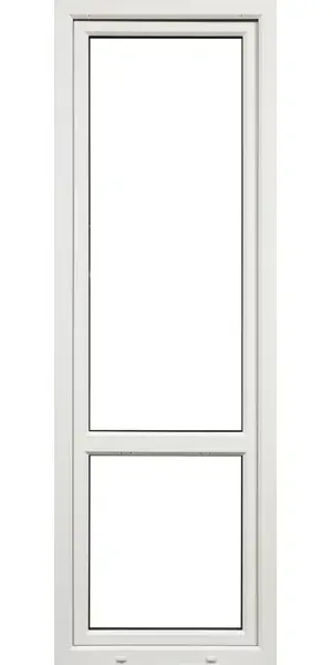 Балконная дверь ПВХ VEKA 2130x700 мм (ВxШ) правая однокамерный стеклопакет цвет белый/серый антрацит