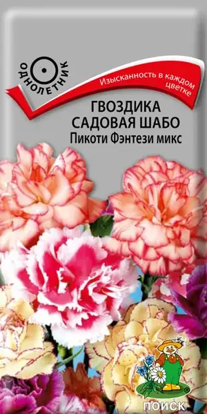 Семена цветов Поиск гвоздика Шабо Пикоти Фэнтези микс