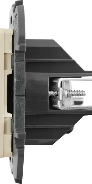 Розетка двойная TV+RJ45 категория 5e UTP - Lexman Lilian - слоновая кость