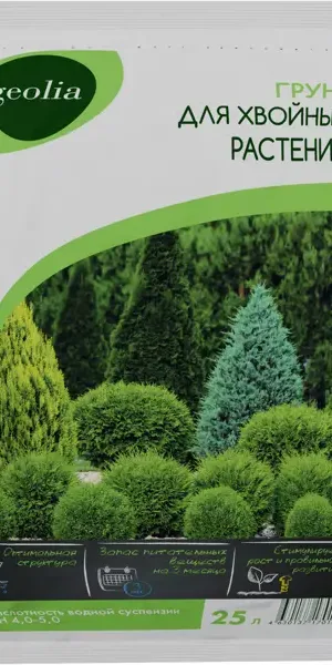 Грунт Geolia для хвойных растений 25 л