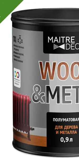 Краска универсальная Maitre Deco Wood&Metal цвет прозрачный 0.9 л