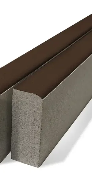 Бордюр тротуарный BRAER 1000x80x200 мм цвет коричневый