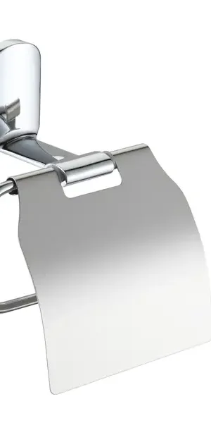 Держатель для туалетной бумаги Swensa Slick SWR-5600-06 с крышкой цвет хром